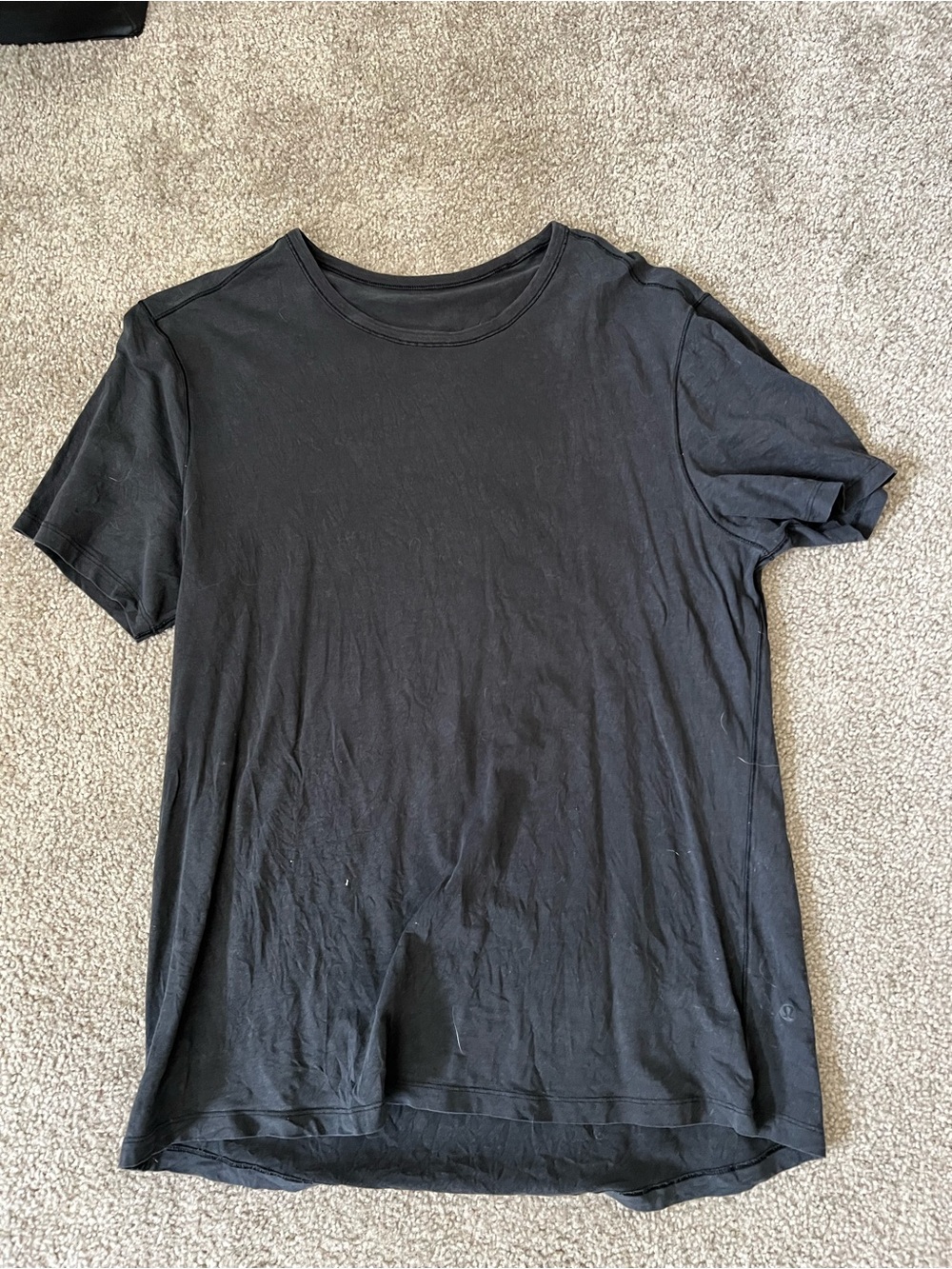 lululemon athletica Black Short-Sleeve Crew Tee